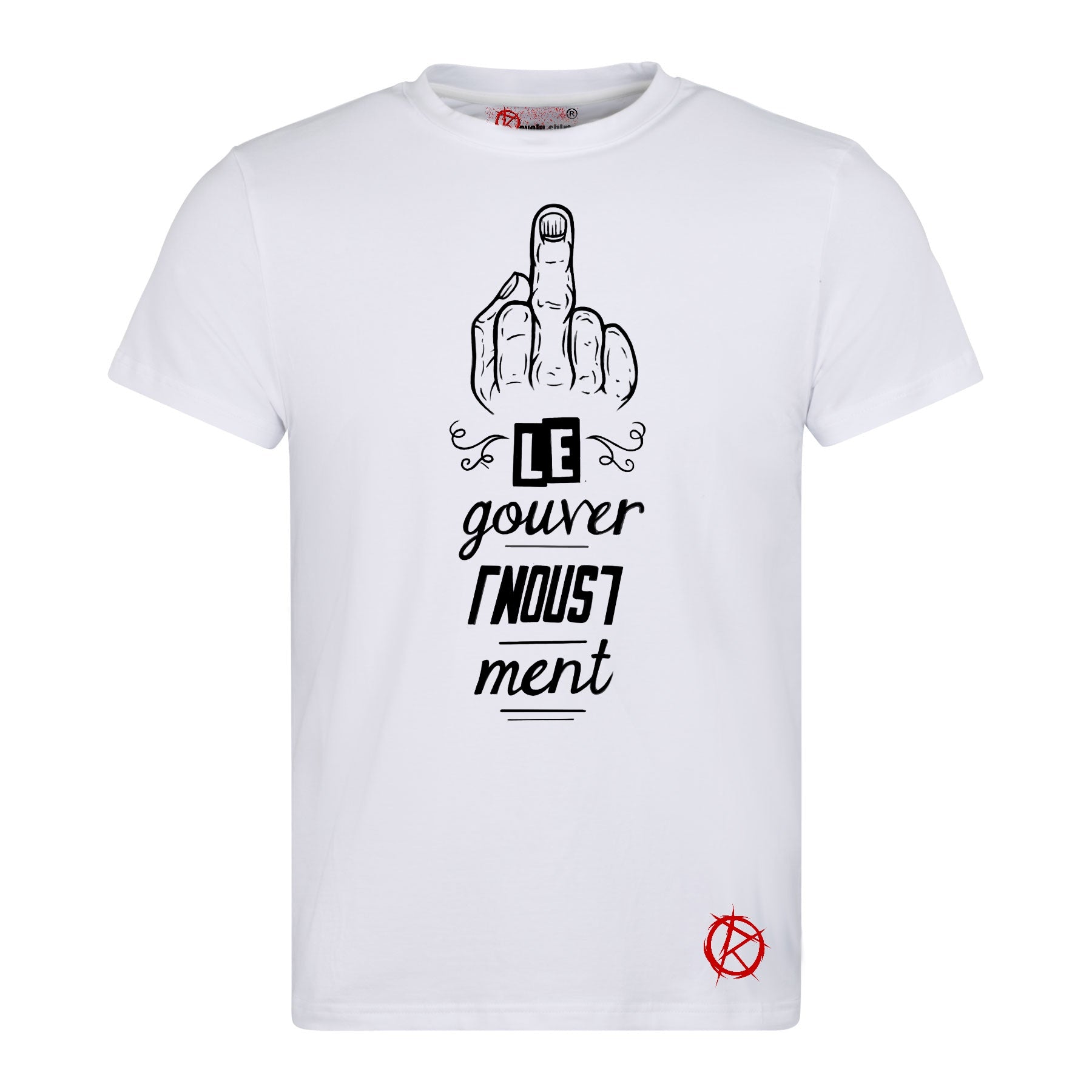 Fuck le gouver nous ment white